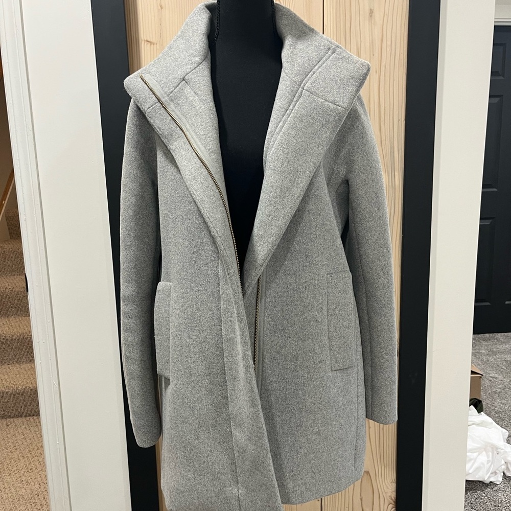 J. Crew Light Gray Women's Trench Coat